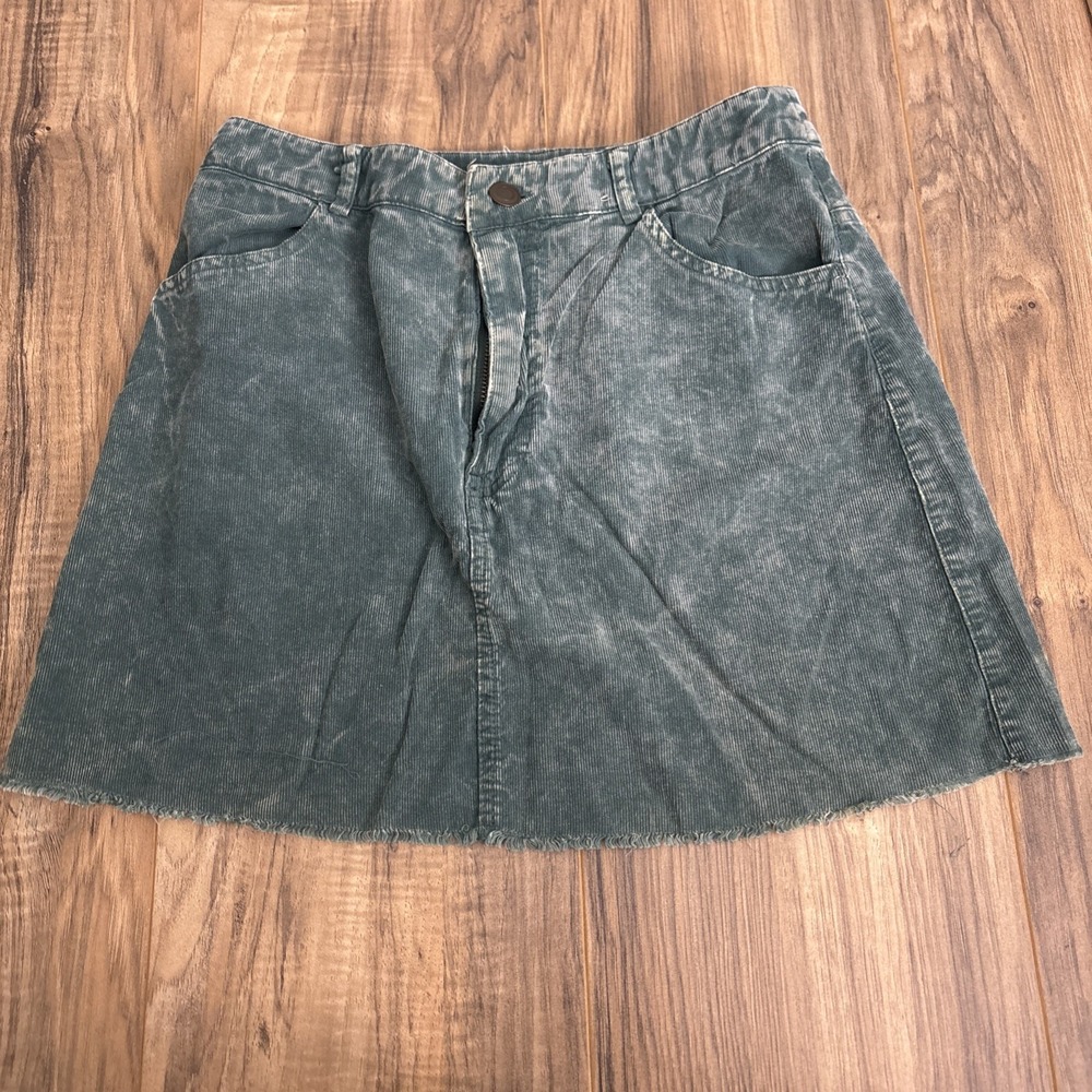 Forever 21 Women's Skirt Small‎ Light Blue Suede Feel